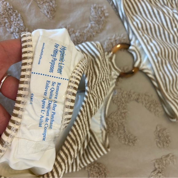 Montce Neutral Stripe Ky One-Piece Swimsuit - Picture 3 of 5